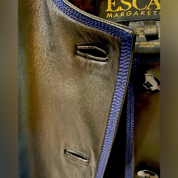 ESCADA BY MARGARETHA LEY LEATHER JACKET - Picture 5 of 8